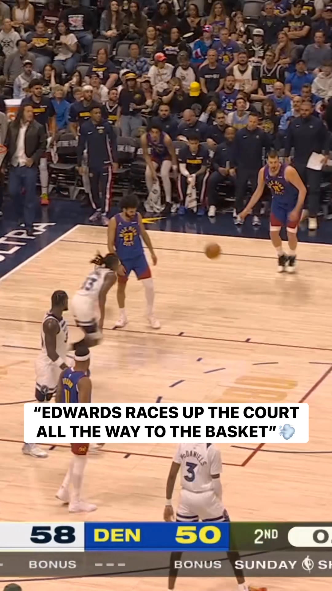 “How many guys can get from the mid-court line to the cup that quickly ...