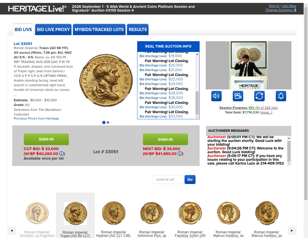 Heritage - Fr. 127 $20 1869 Legal Tender PCGS featured in our ANA