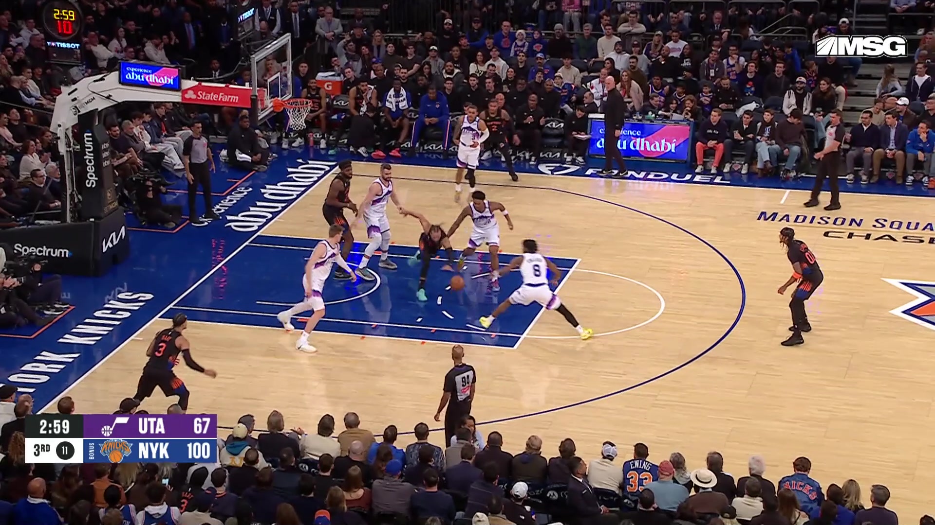 The New York Knicks rode the momentum of a scorching 23-0 start to sail ...