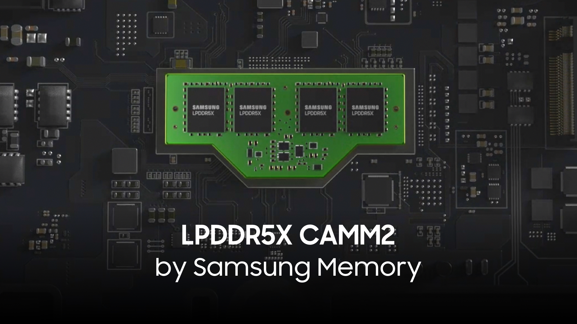 Shown this year at #CES2024: LPDDR5X CAMM2 by #SamsungMemory, the 