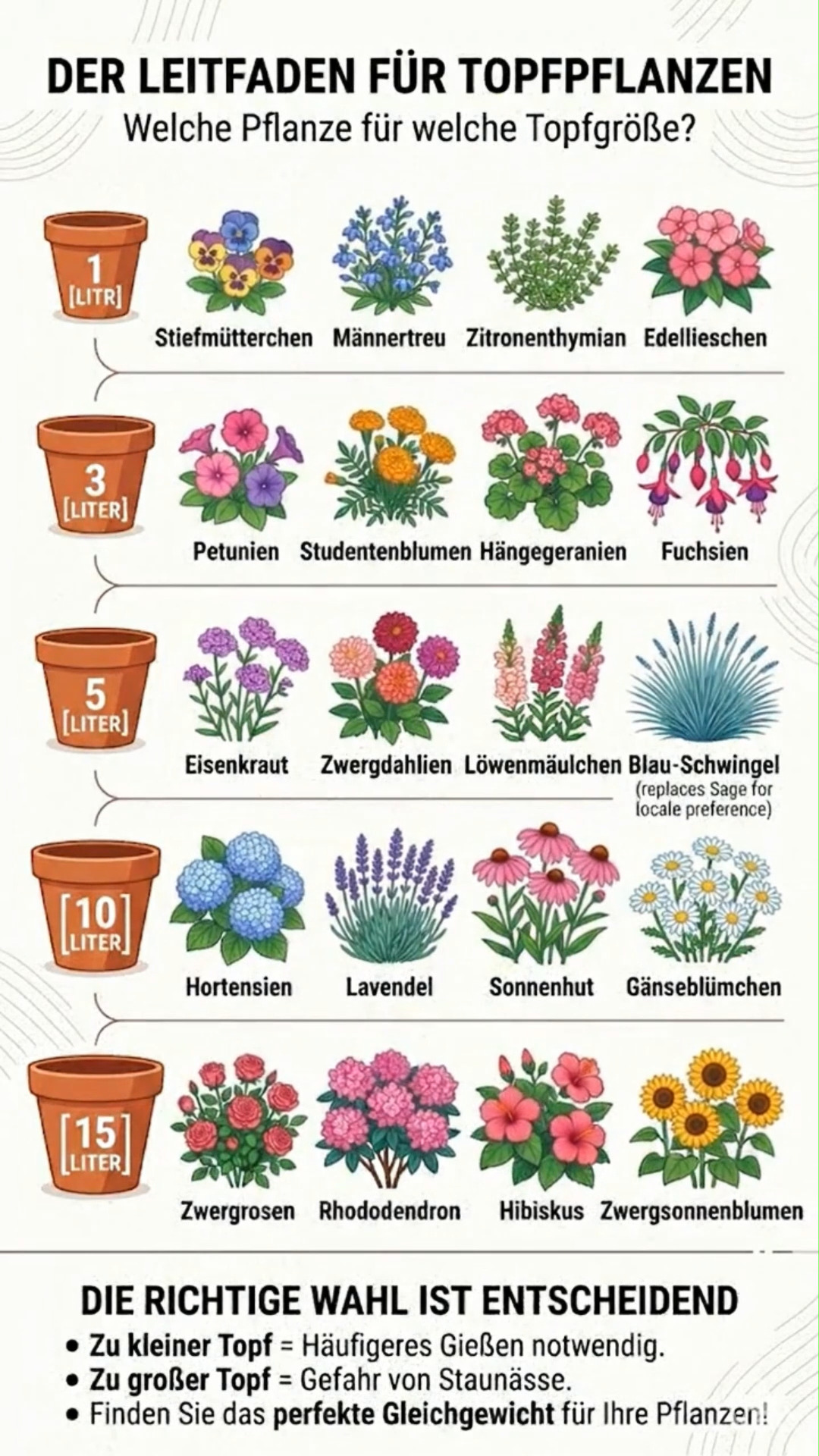 Der ultimative Topf-Guide für Ihre Pflanzenpracht! 🌸, Haben Sie sich jemals gefragt, warum manche Blumen auf dem Balkon prächtig gedeihen, während andere trotz Pflege schwächeln? Oft liegt das
