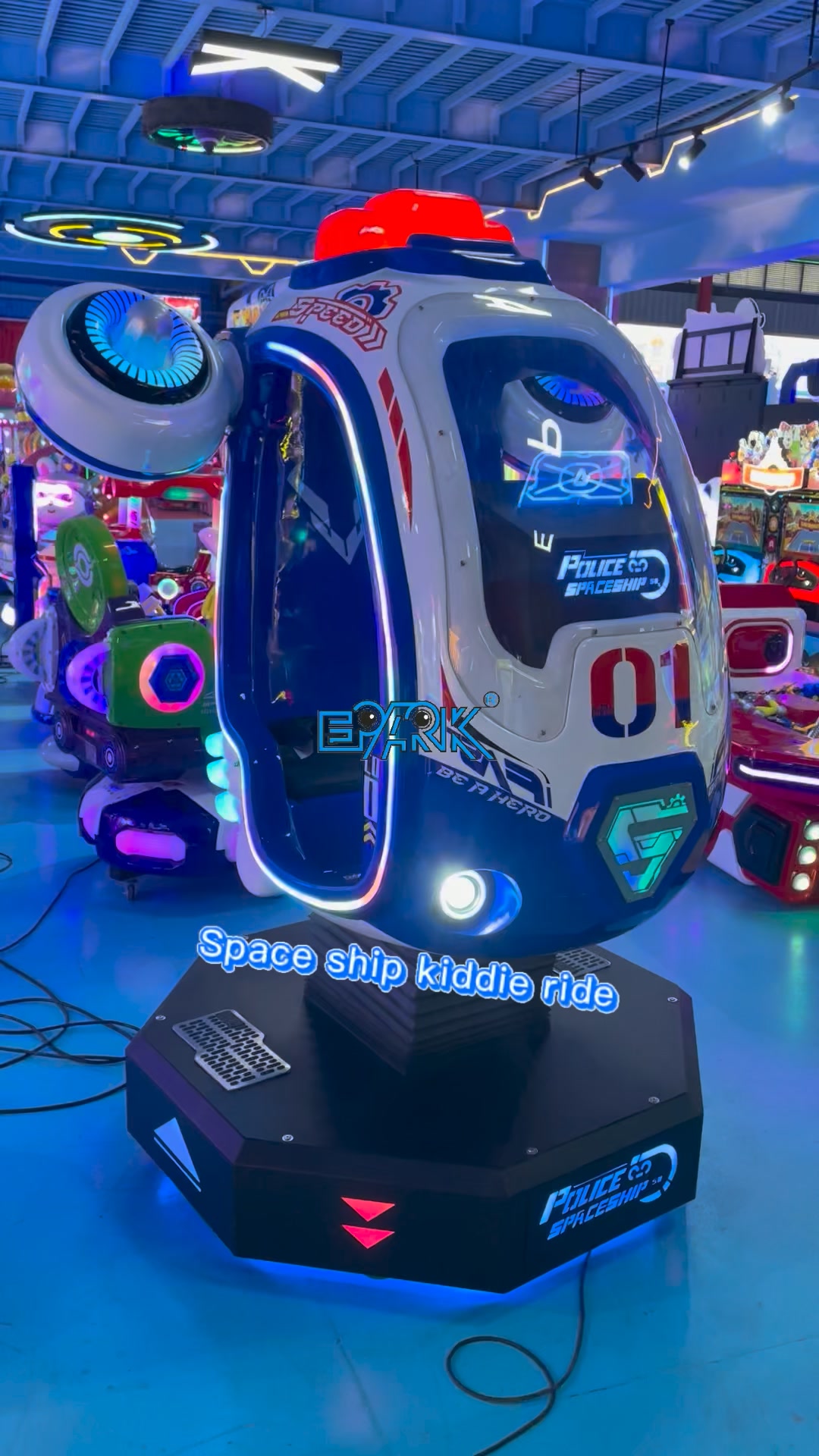 🚀 Police Spaceship Kiddie Ride – Blast Off for Fun!Check out this epic ...