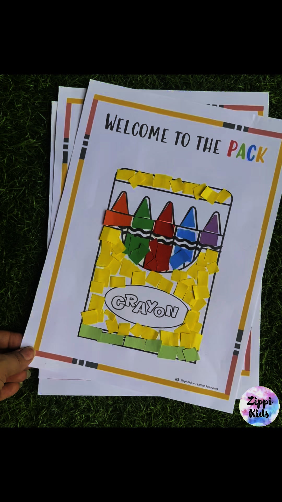 Back to School Torn paper craft! Write “BTS” and I shall share the link ...