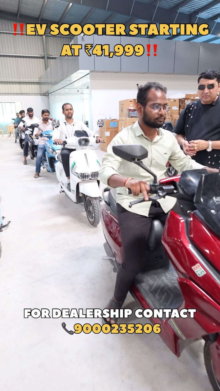 EV SCOOTER STARTING AT ₹41,999‼️ . FOR DEALERSHIP CONTACT
