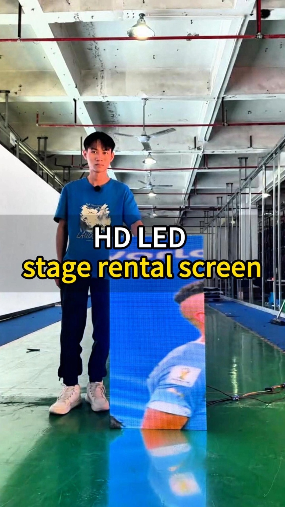 HD LED stage rental screen drop test shows stable display # ...