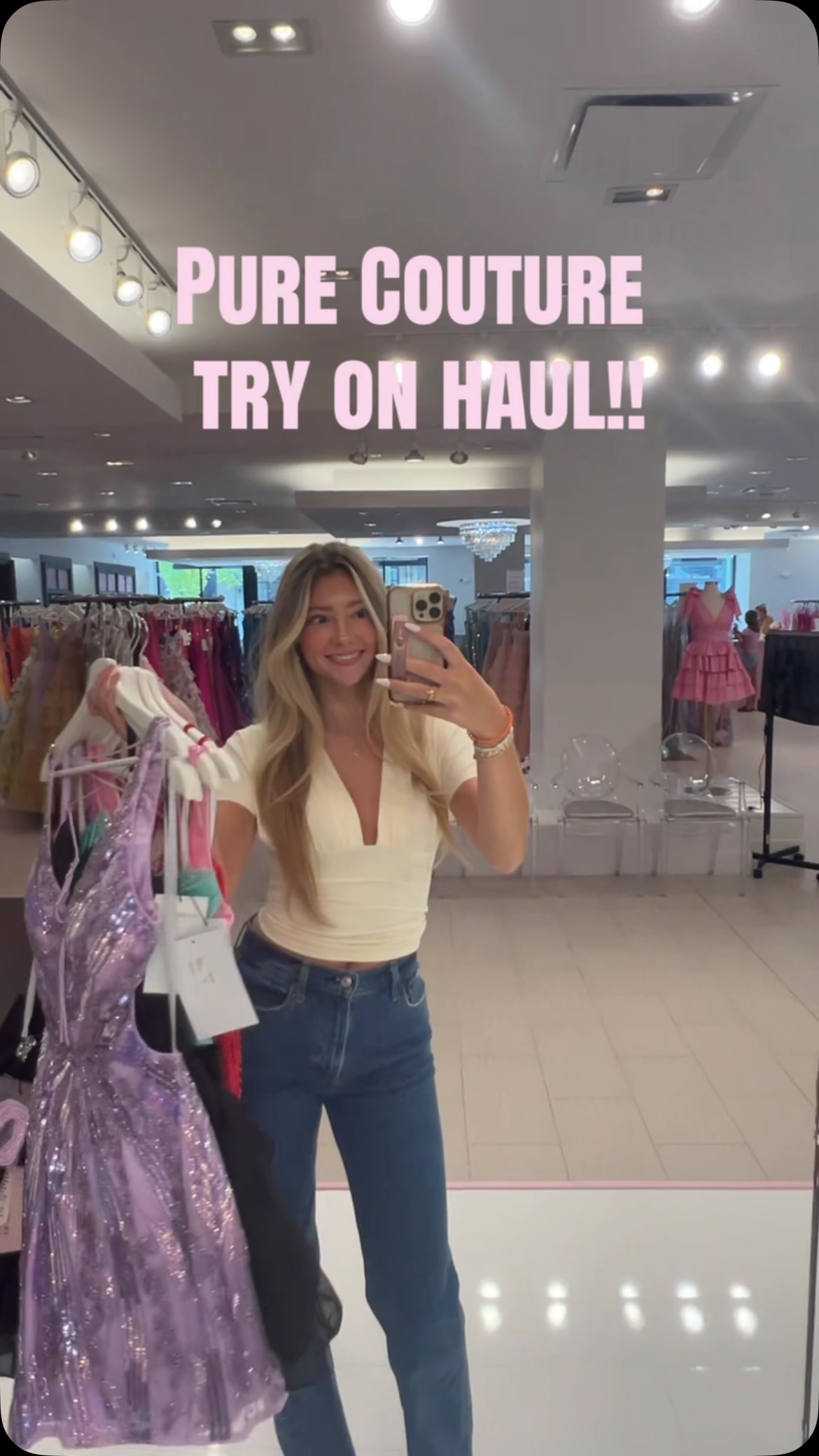 try before you buy homecoming dresses We LOVE a on haul! The best selection of is waiting for here at Pure Couture 💖 . . . #purecouture #hoco #hocodress #sherrihill #primavera hoco homecoming dresses near me