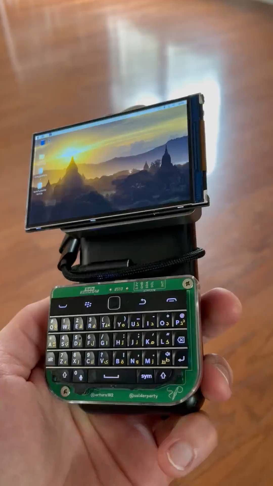 Beta build of my portable #python practice #cyberdeck rig. @pimoroni # ...