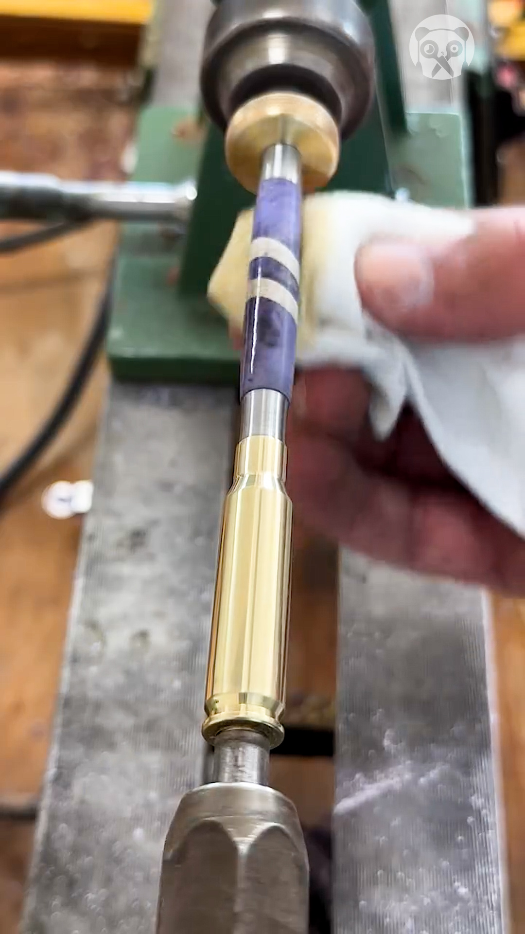 Turning bullet casing & horn into a pen Partner: woodworkinasmr IG ...