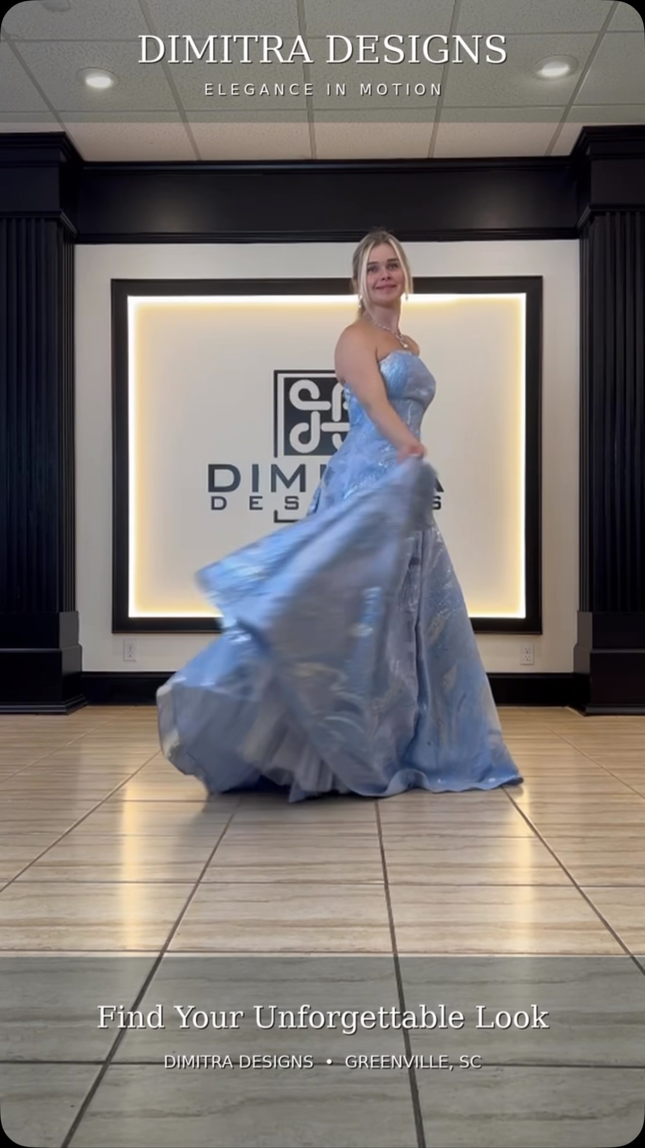 formal dress rental greenville sc Elegant, modern, and made to move. 💙, This strapless metallic blue A-line gown is one of 350+ Mothers gowns in stock at Dimitra Designs. Mothers of the bride and groom can try on, compare, and find EU38/US7.5