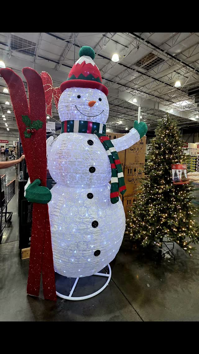 Just seen x'mas threes and snow man in Costco. It was 105F outside