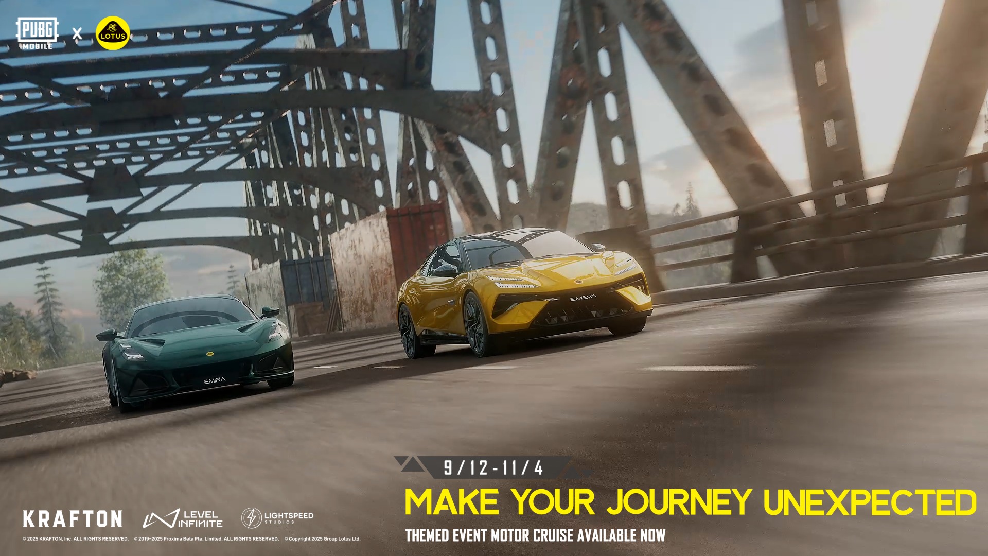 Experience the thrill of the iconic Lotus Cars in PUBG MOBILE. The ...