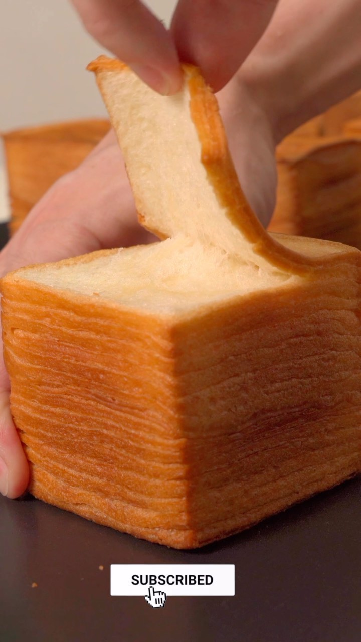 Milk Thousand layer Toast ll ขนมปังนมพันชั้น #whybake #whybake.th #milk ...