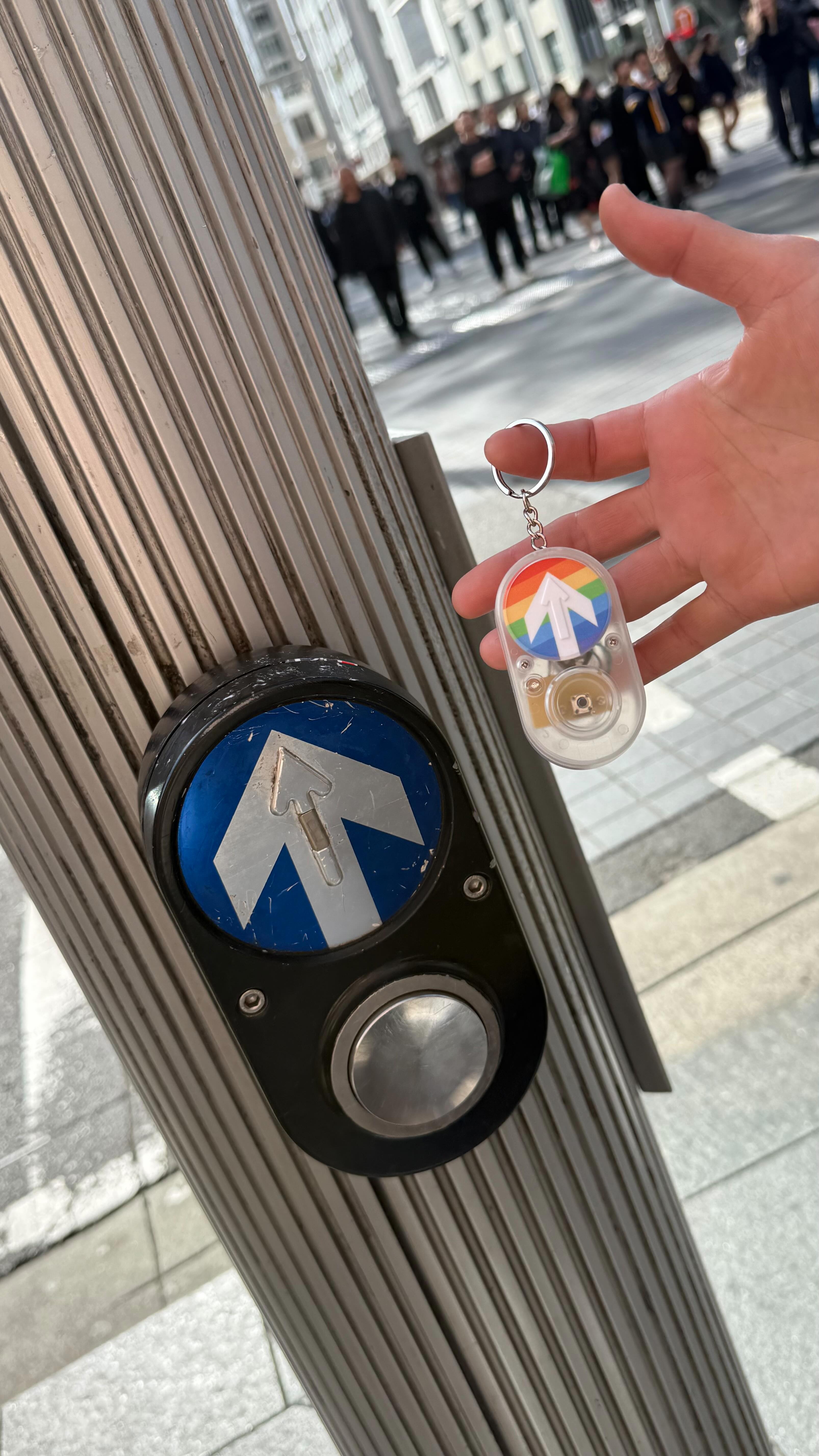 Have you got your hands on the Pedestrian Button Key Chain from 