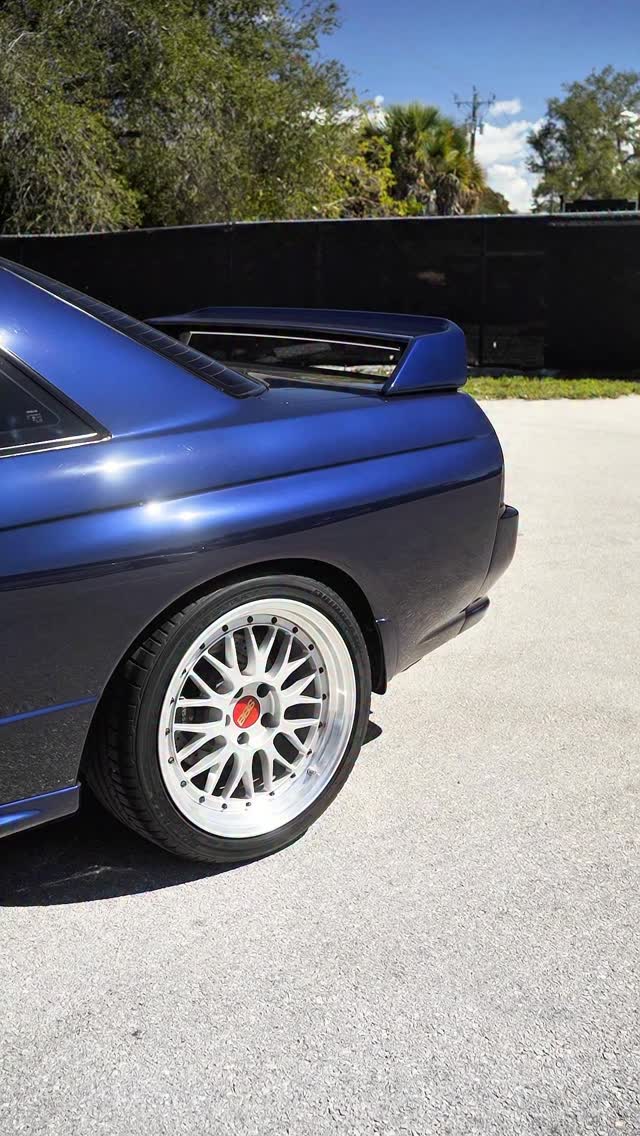 This rare Dark Blue Pearl (TH1) R32 GT-R has ONLY 9K ORIGINAL MILES on ...