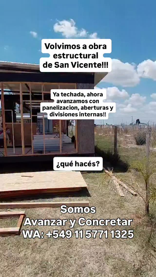 Obra modular de 52 mtrs2 en San Vicente!! Techo de chapa/pur/chapa y ...