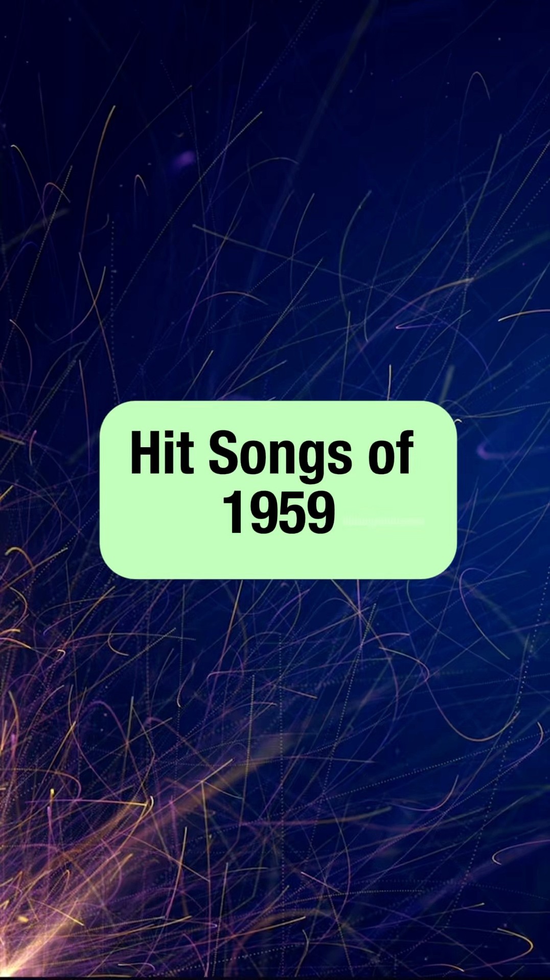 1959… a year full of unforgettable music. From smooth doo-wop