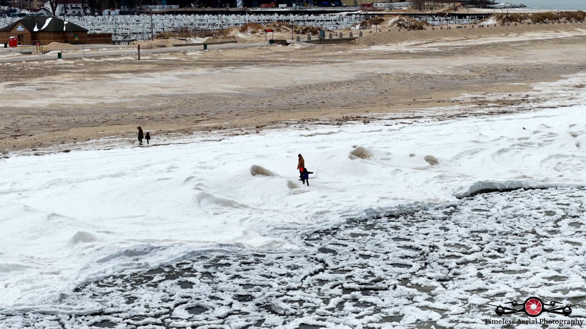 Stay off the ice! Seeing more people walking out on the ice in Michigan ...