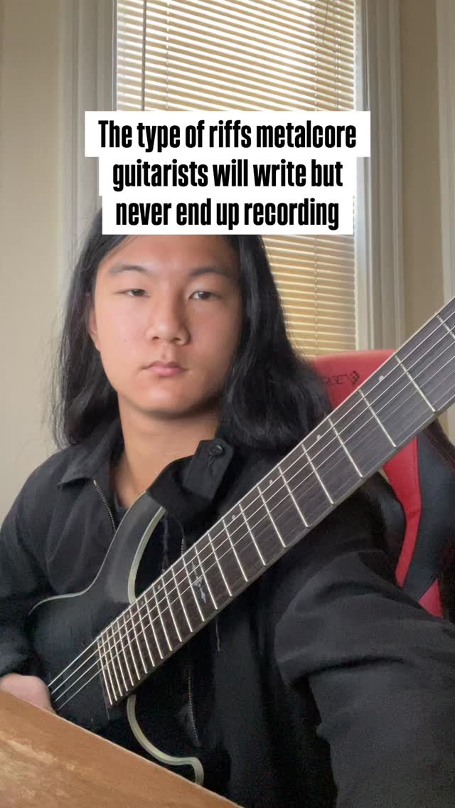I wrote this riff early this year, sometime soon after December 2024 ...