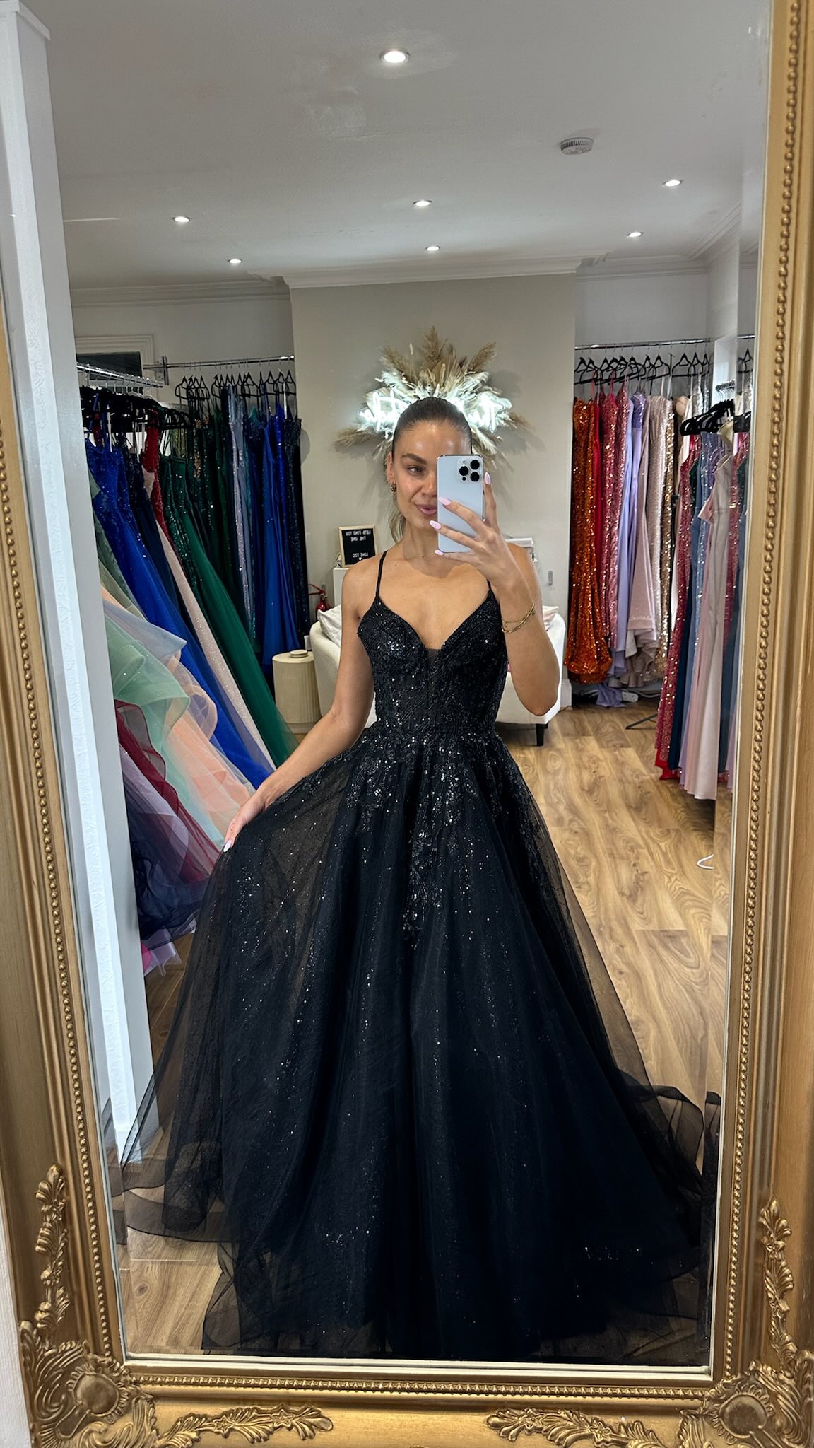 women light blue dress Zapaka Sparkly Beaded Mermaid Long Prom Spaghetti Straps Tulle Formal Dress, Blue / UK30 Lady in Green Suit Sherri Hill A-Line Corset Prom Dress 56068 and all the colors Size:Extra Small (6-8)
