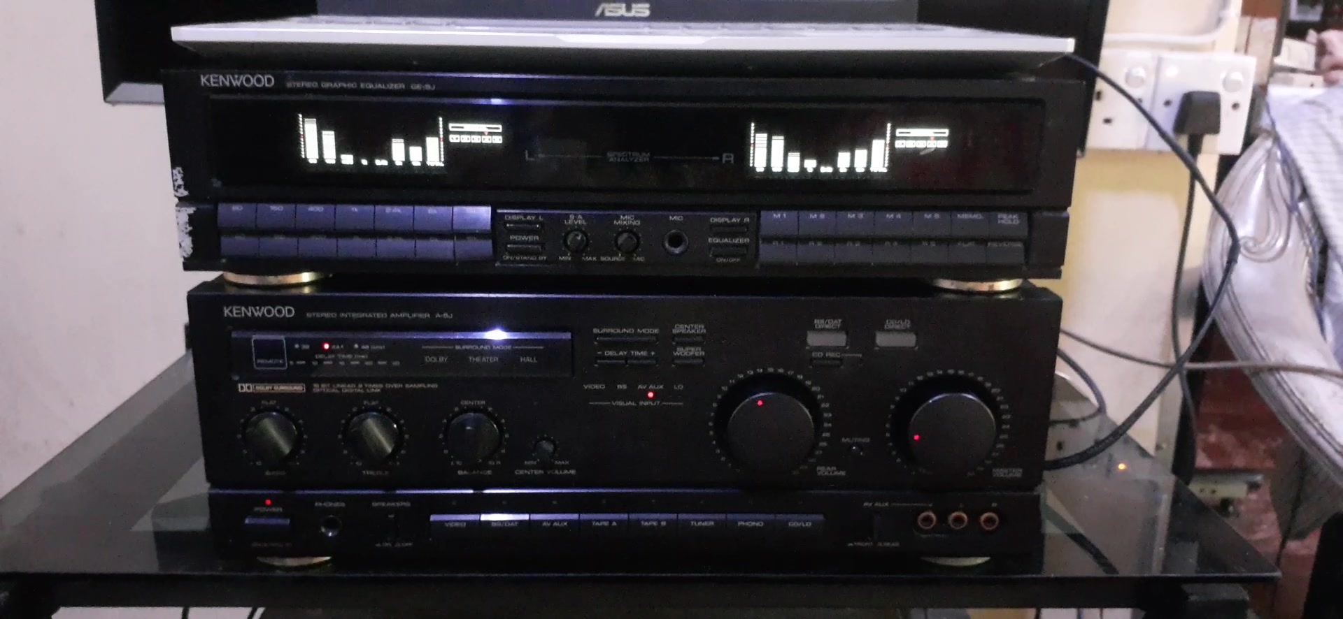 Kenwood Equalizer GE-5J Kenwood Amplifier A-5J 220 v to