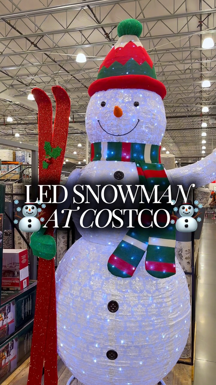 Costco has this adorable Snowman on Skis with LED Lights, and this