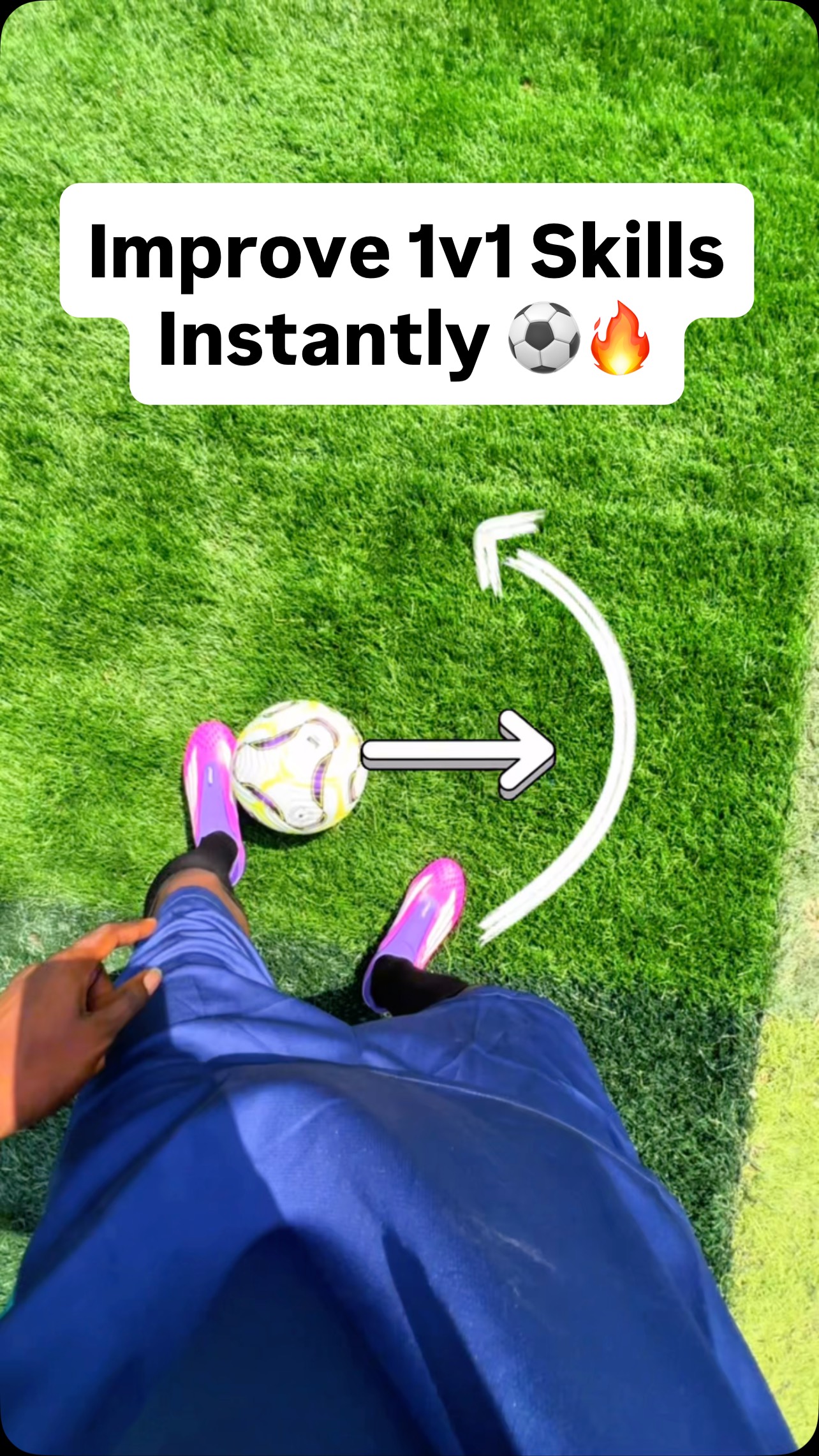 Step by step Crazy 1v1 football skills tutorial ⚽️🔥 #football #soccer # ...