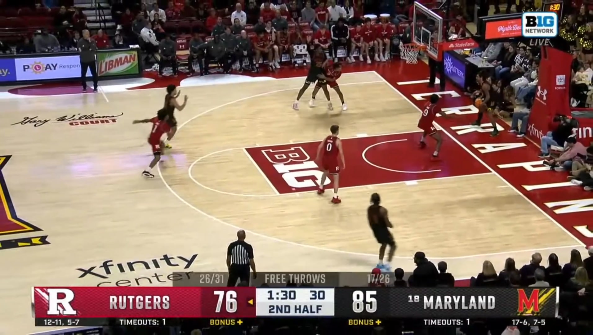 One year ago today, No. 18 Maryland beat Rutgers 90-81 behind a ...