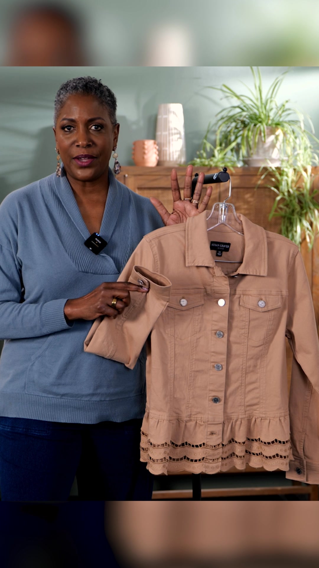 Buy now! Just what spring needs: an embroidered peplum denim jacket from Susan Graver. | QVC