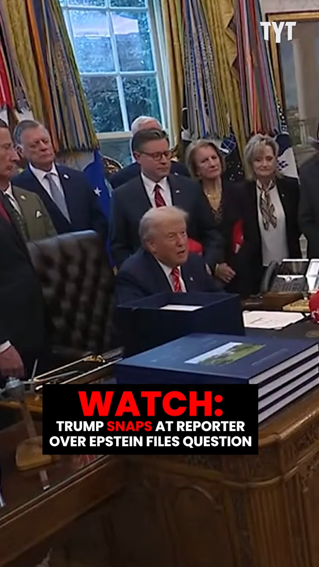 WATCH: Trump SNAPS At Reporter Over Epstein Files Question | TYT ...