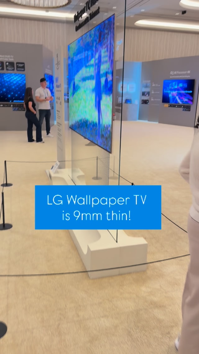 LG Wallpaper TV is coming out in 2026! At only 9mm thin, this ...