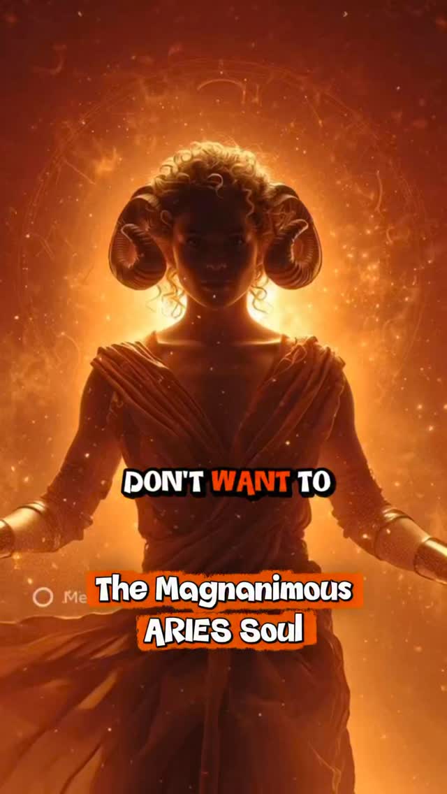 The Magnanimous Aries Soul They hide their generosity because they don ...
