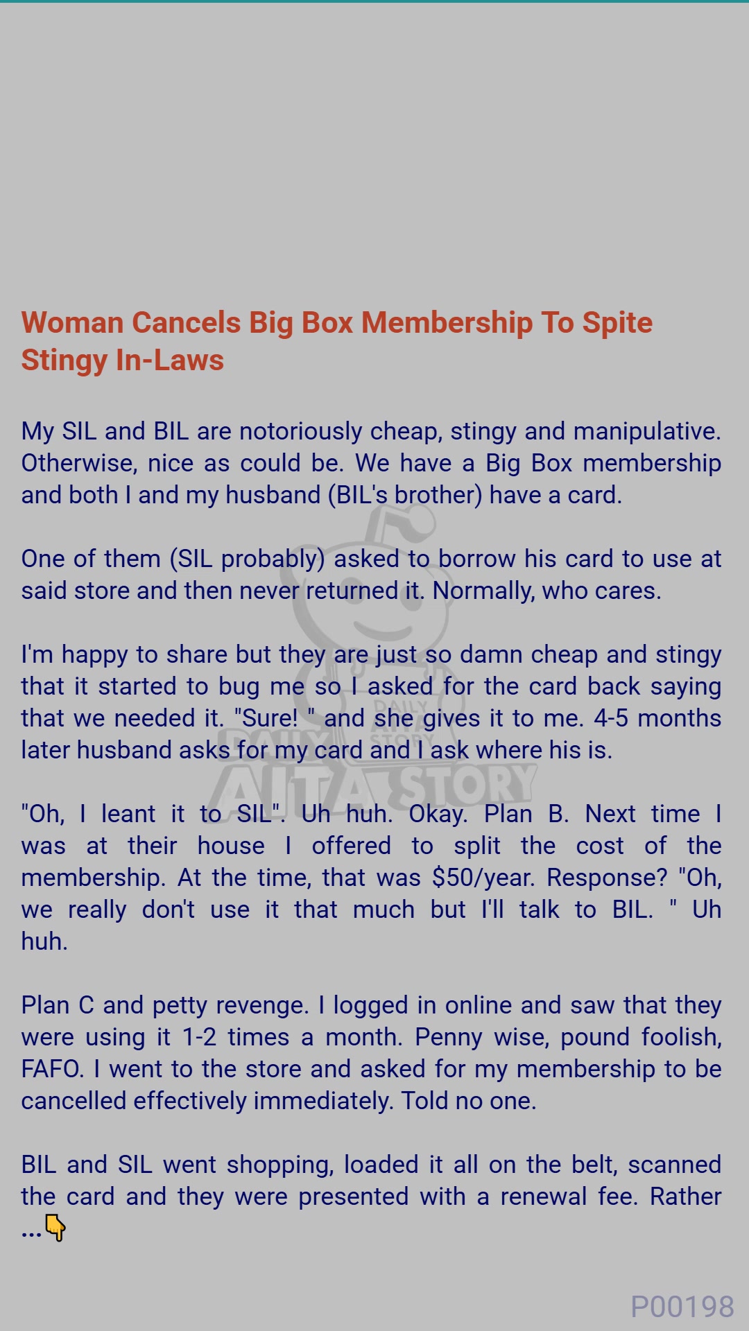 Woman Cancels Big Box Membership To Spite ⚡ 🎄 Stingy In-Laws | Daily ...