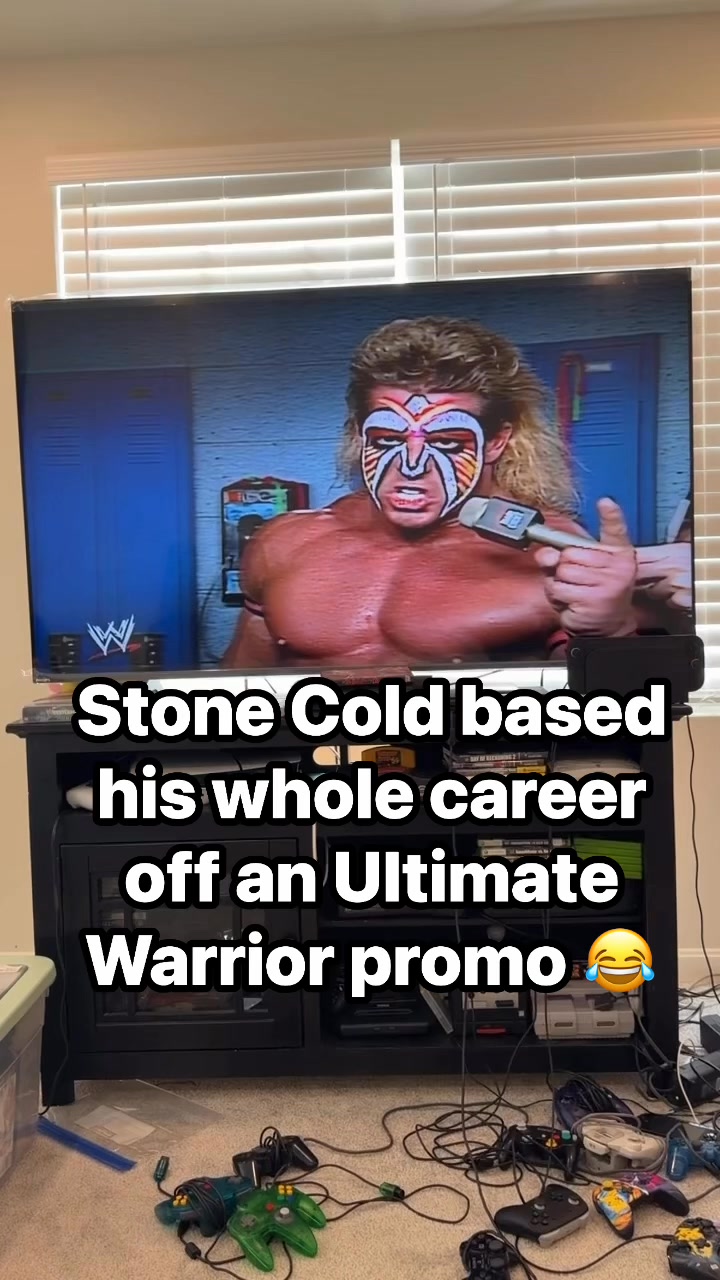 Stone Cold stole that's the bottom line from Ultimate Warrior