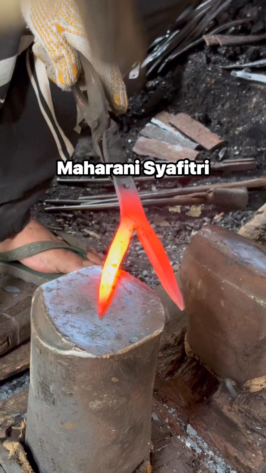 This is how it works from ordinary iron, transformed into a satang ...