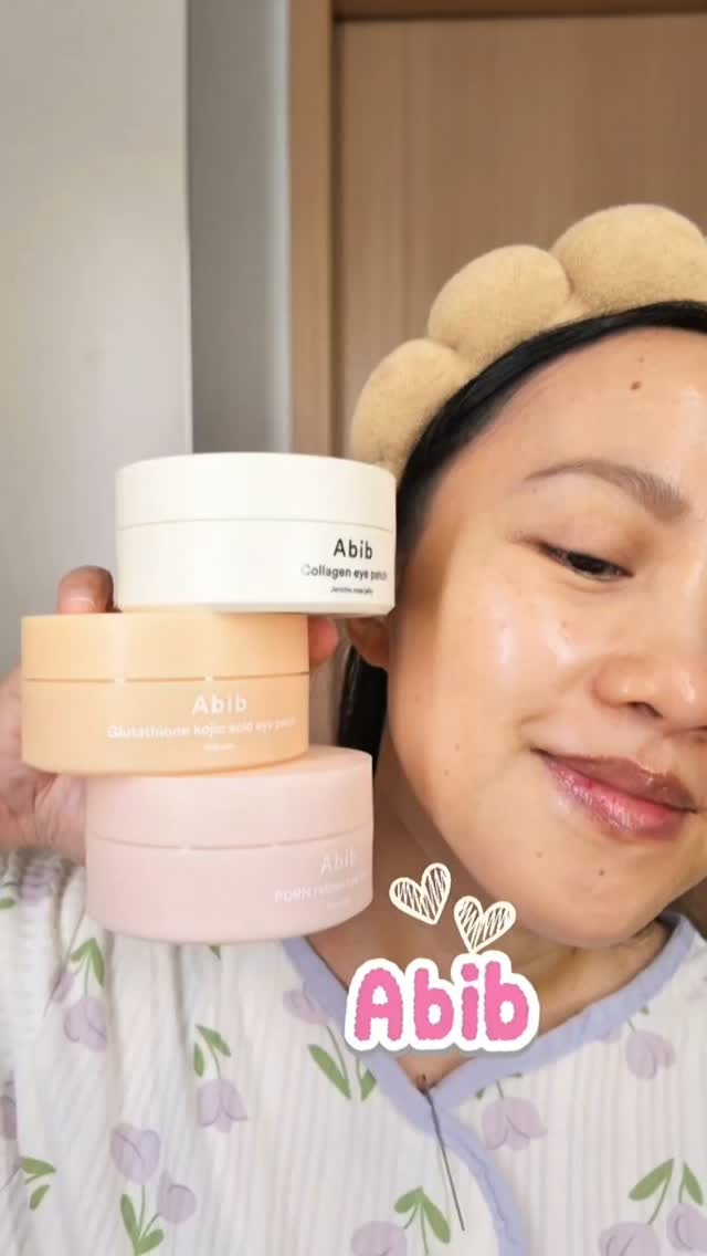Which eye patches does my skin need today? 💖 Multi-masking with Collagen for wrinkles, PDRN for volume, and Glutathione for dark circles!, Abib Cosmetics, ​#abib #collageneyepatch #wrinkles 
