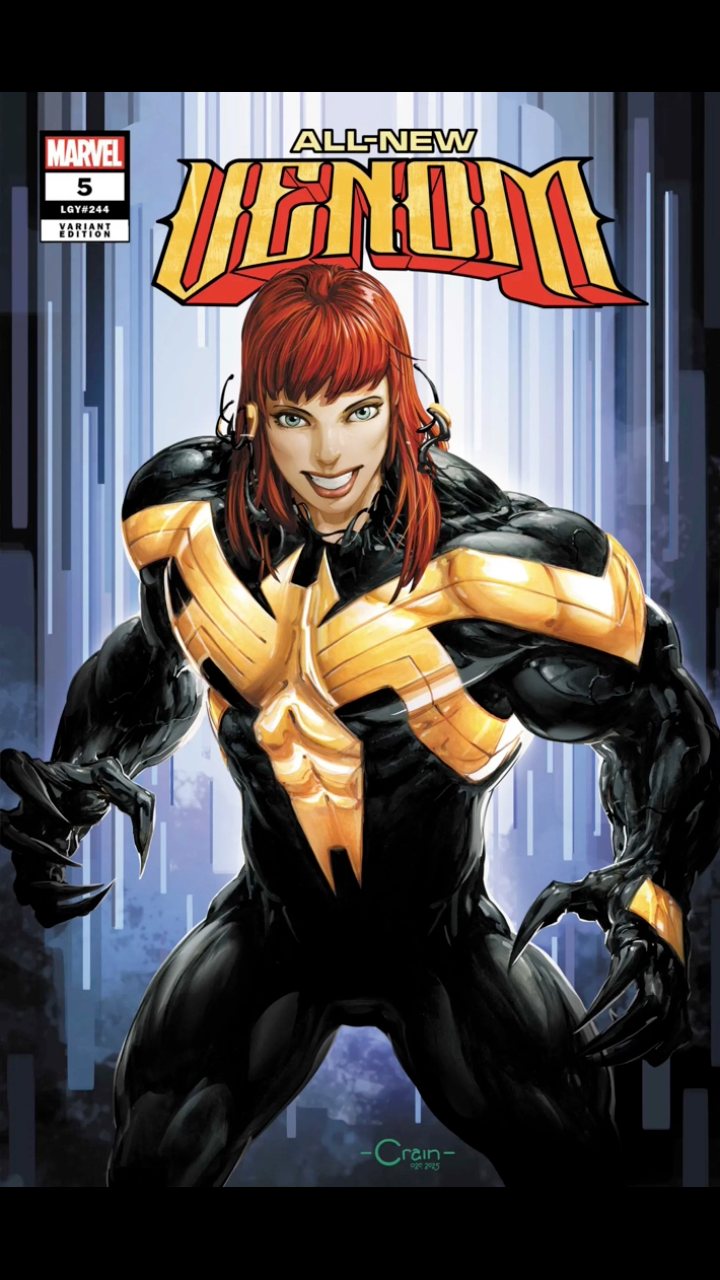 Peach Momoko's Extreme Venomverse issue 4 cover and interior art