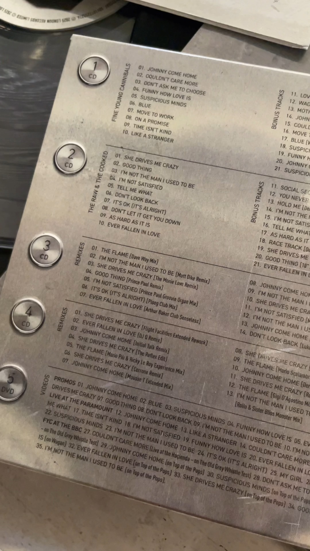 The deluxe 4CD/DVD edition of FYC40 is a complete retrospective