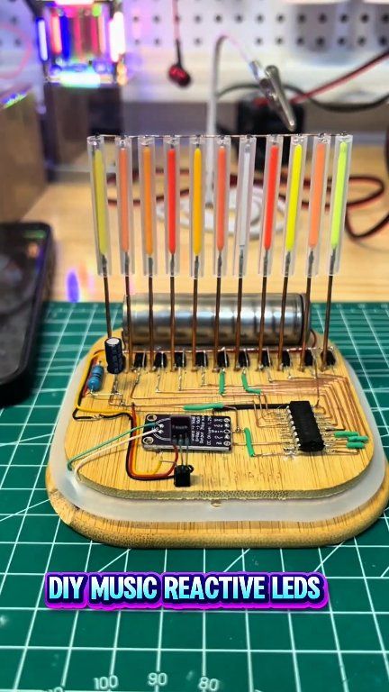 Music Reactive Leds... Diy Electronics Projects . Follow for more like ...