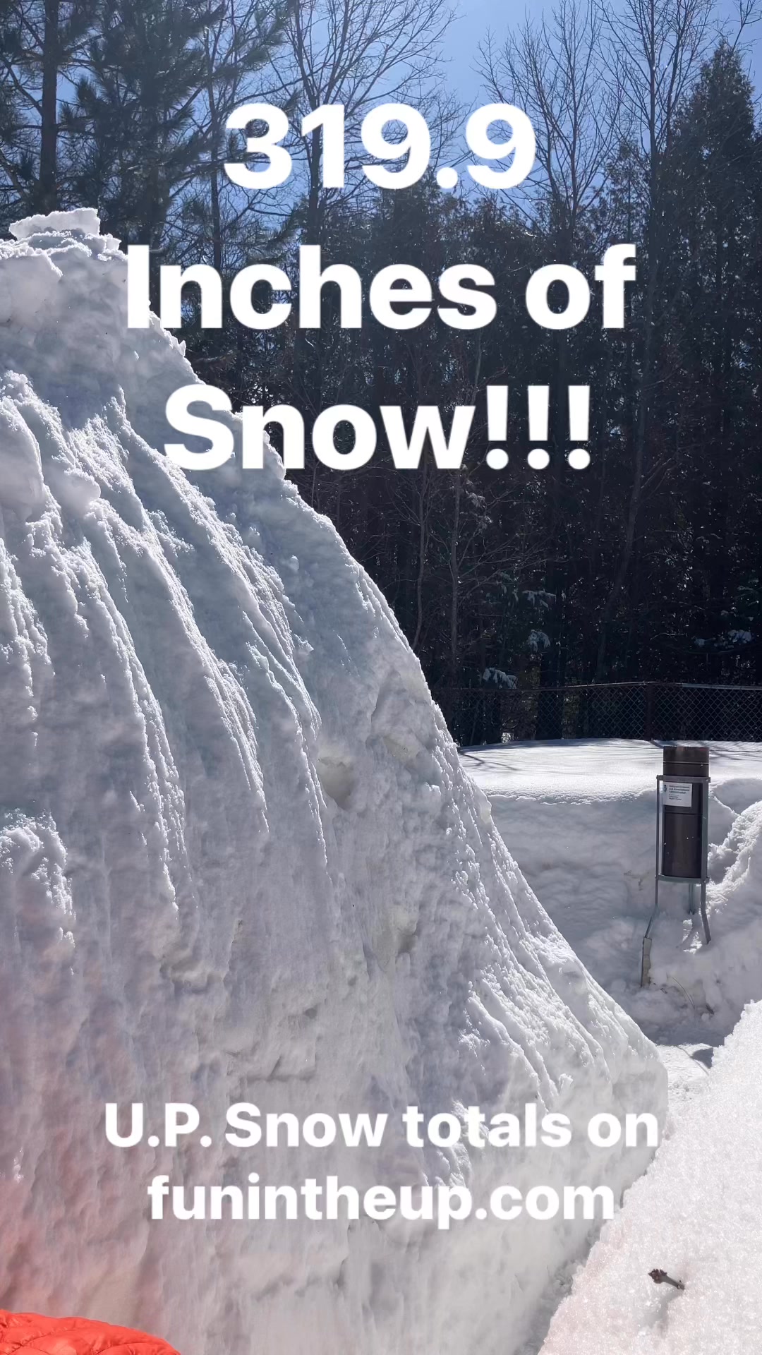 319.9 inches of snow. When will it stop? This is the highest since 2018 ...