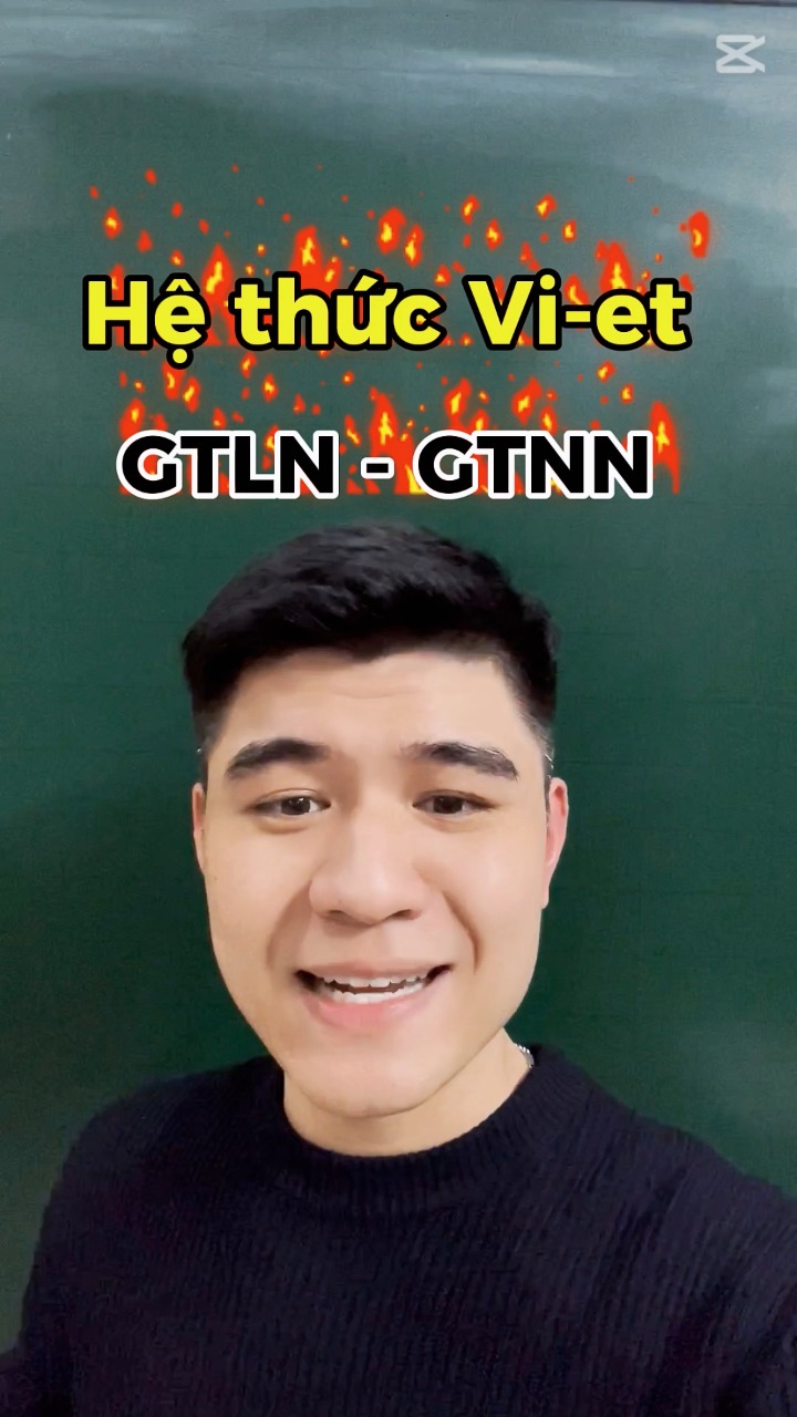 Hệ thức Vi-et kết hợp với tìm Min- max 🏆 #trendingreels #learnontiktok ...