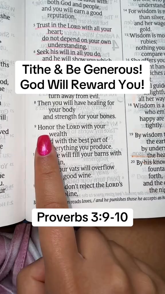 Proverbs 3:9-10 #jeausoursaviour #blessingsfromGod #Godblesseveryone # ...