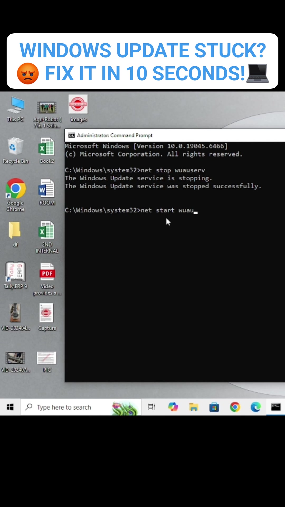 Windows Update stuck or showing errors? 😡 Use this simple Command ...