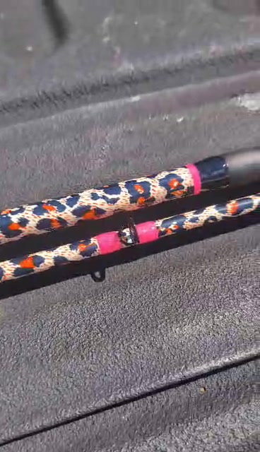 cheetah print fishing pole Golden High-Performance Poles  Posh Poles Perfect for teaching kids how to fish and truly a parents dream come true! Cheetah Bling G3s in stock