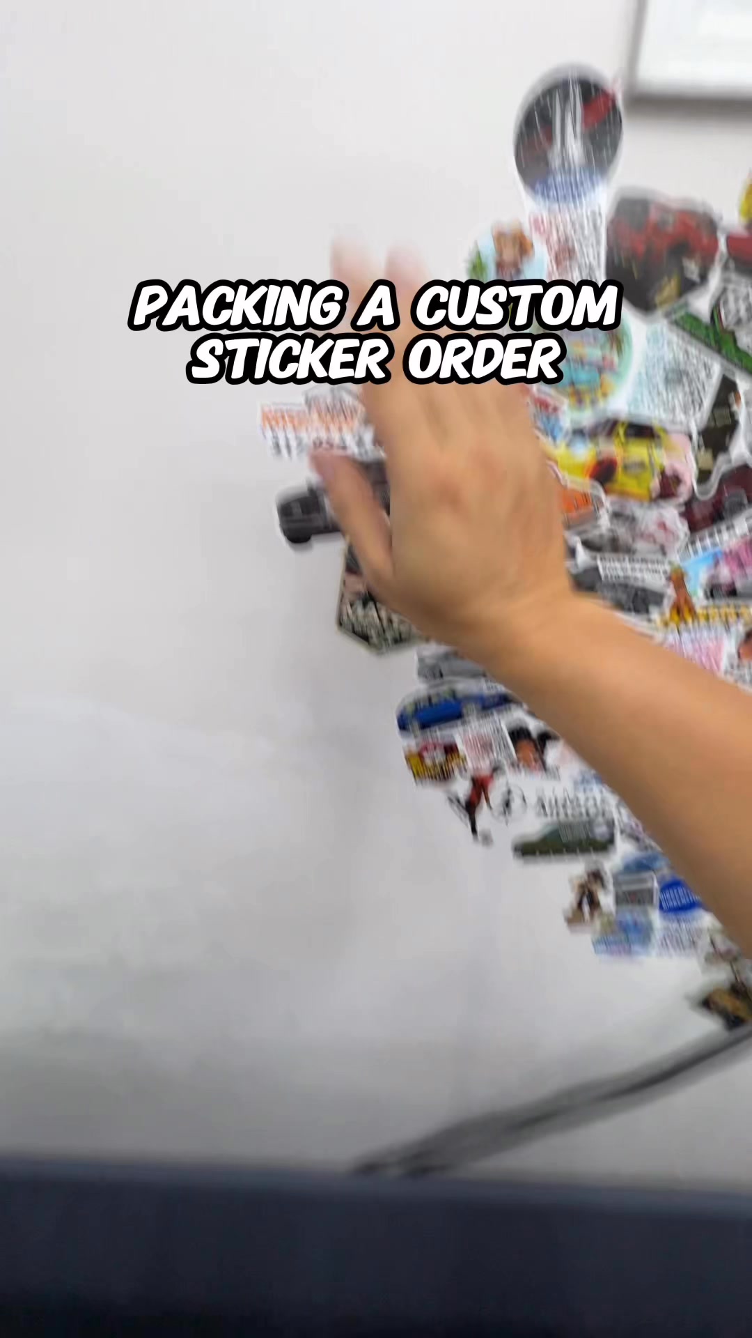 Let’s pack a custom sticker order #packingorders #pov #printing ...