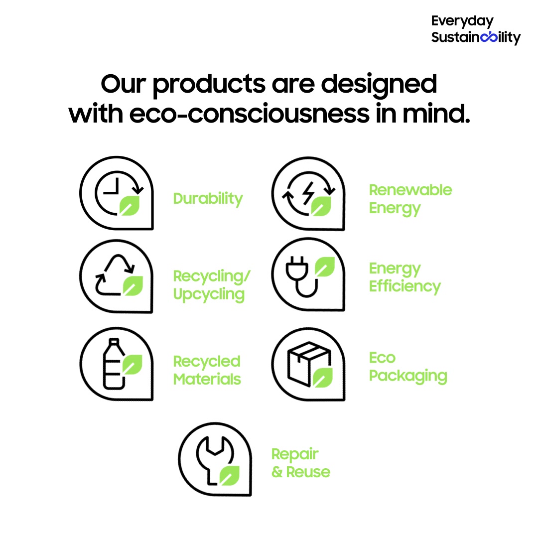 When it comes to designing products, we have an eco-conscious approach ...