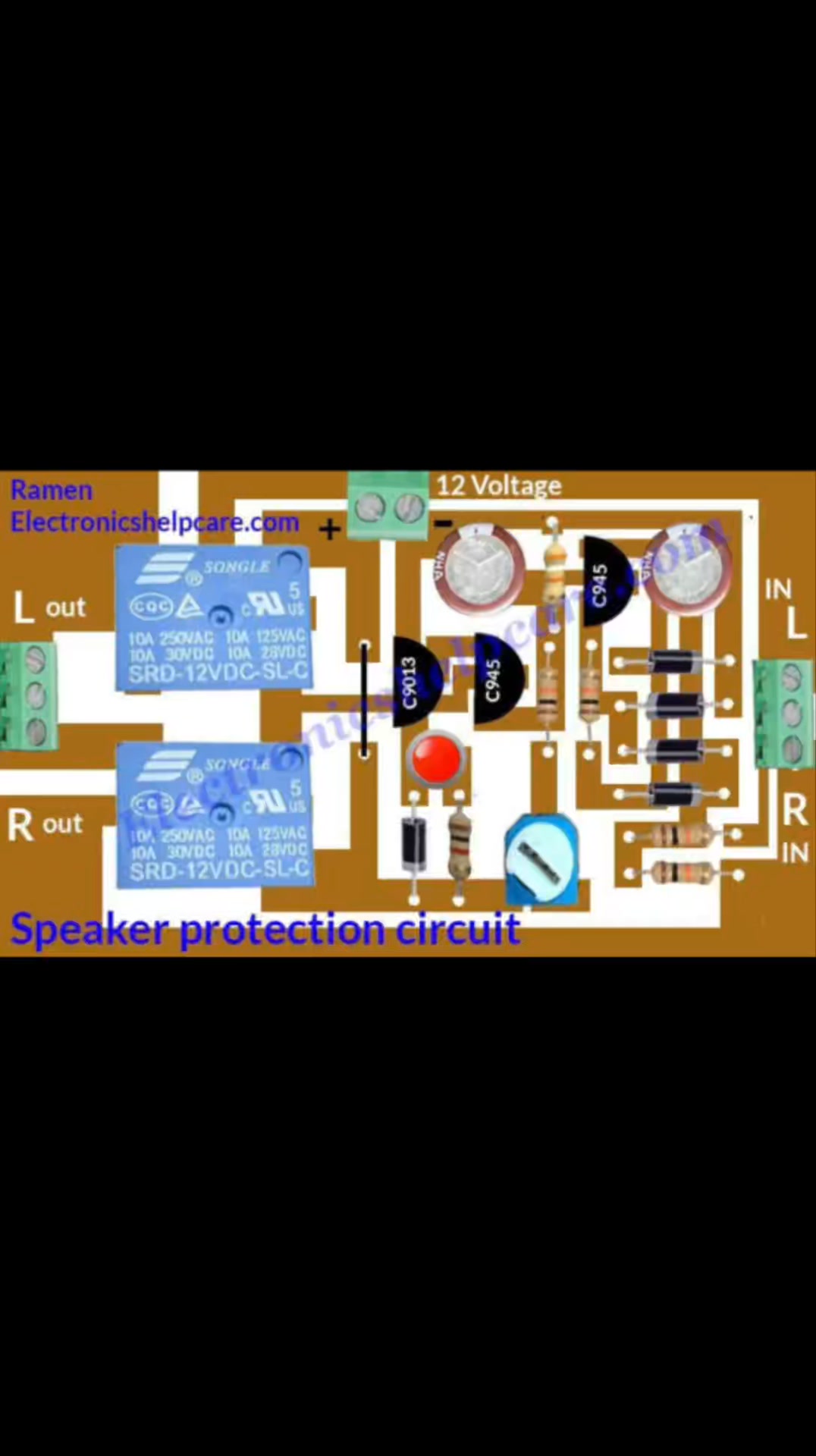 how to make speaker protection circuit diagram Check comment 👇 | DIY ...