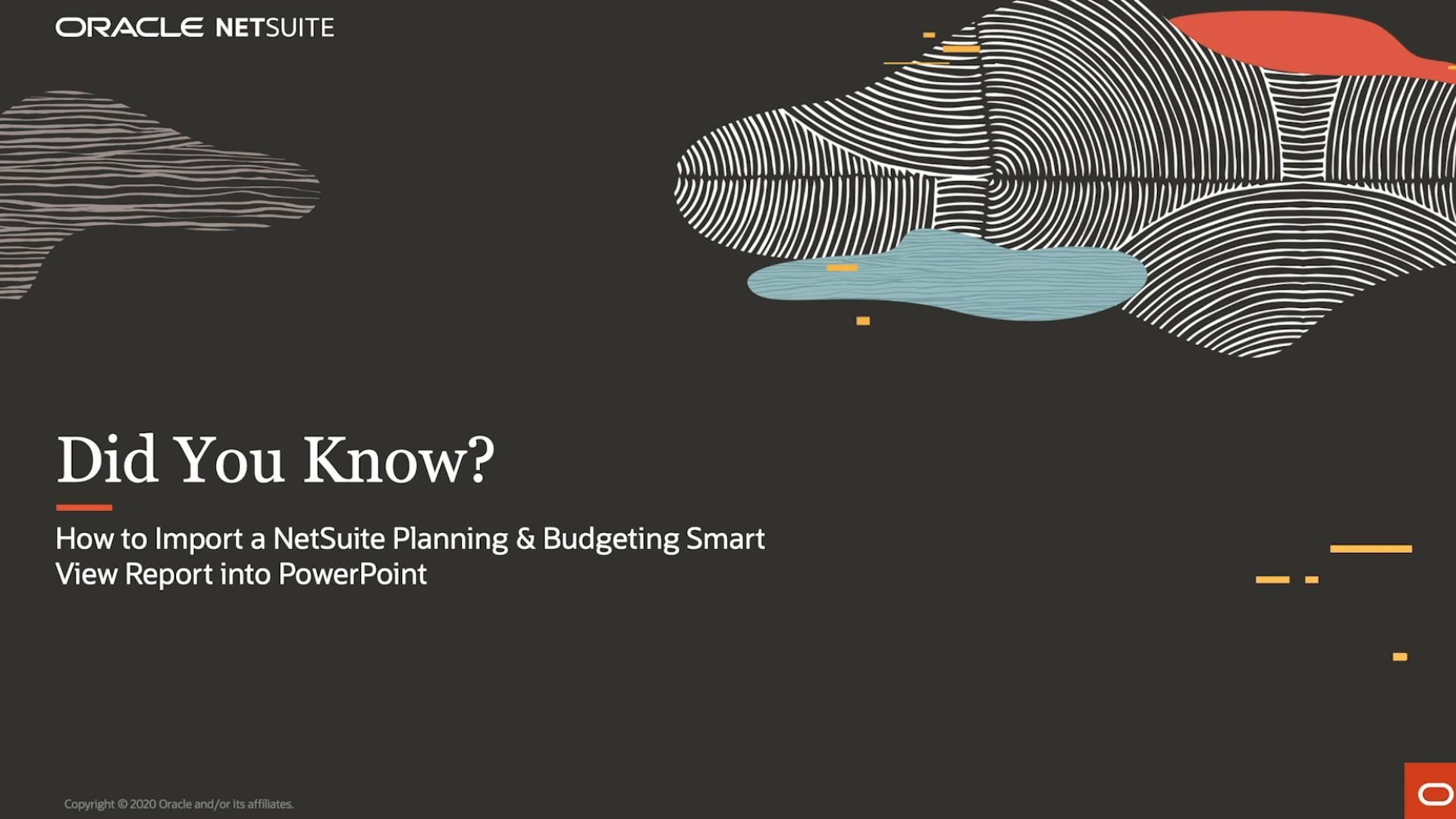 Did you know you can import a NetSuite Planning & Budgeting Smart View ...