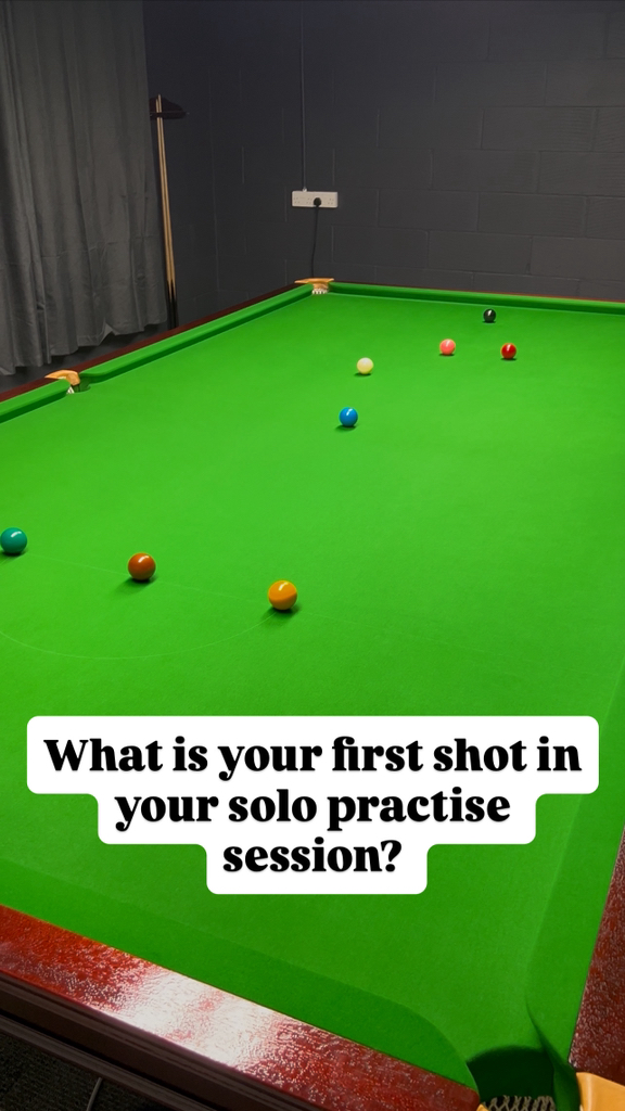 What is your first shot in your solo practise session? I have recently ...