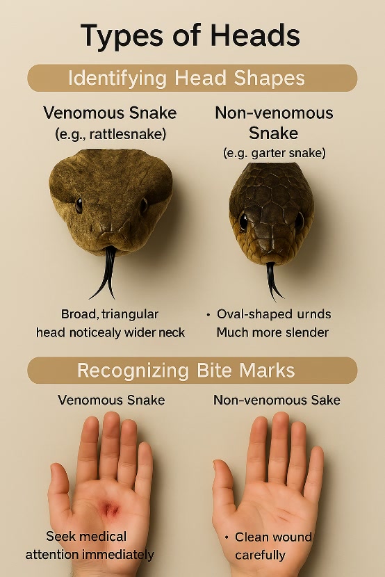 Venomous and non venomous snake bite #snake #AgriInnovation # ...