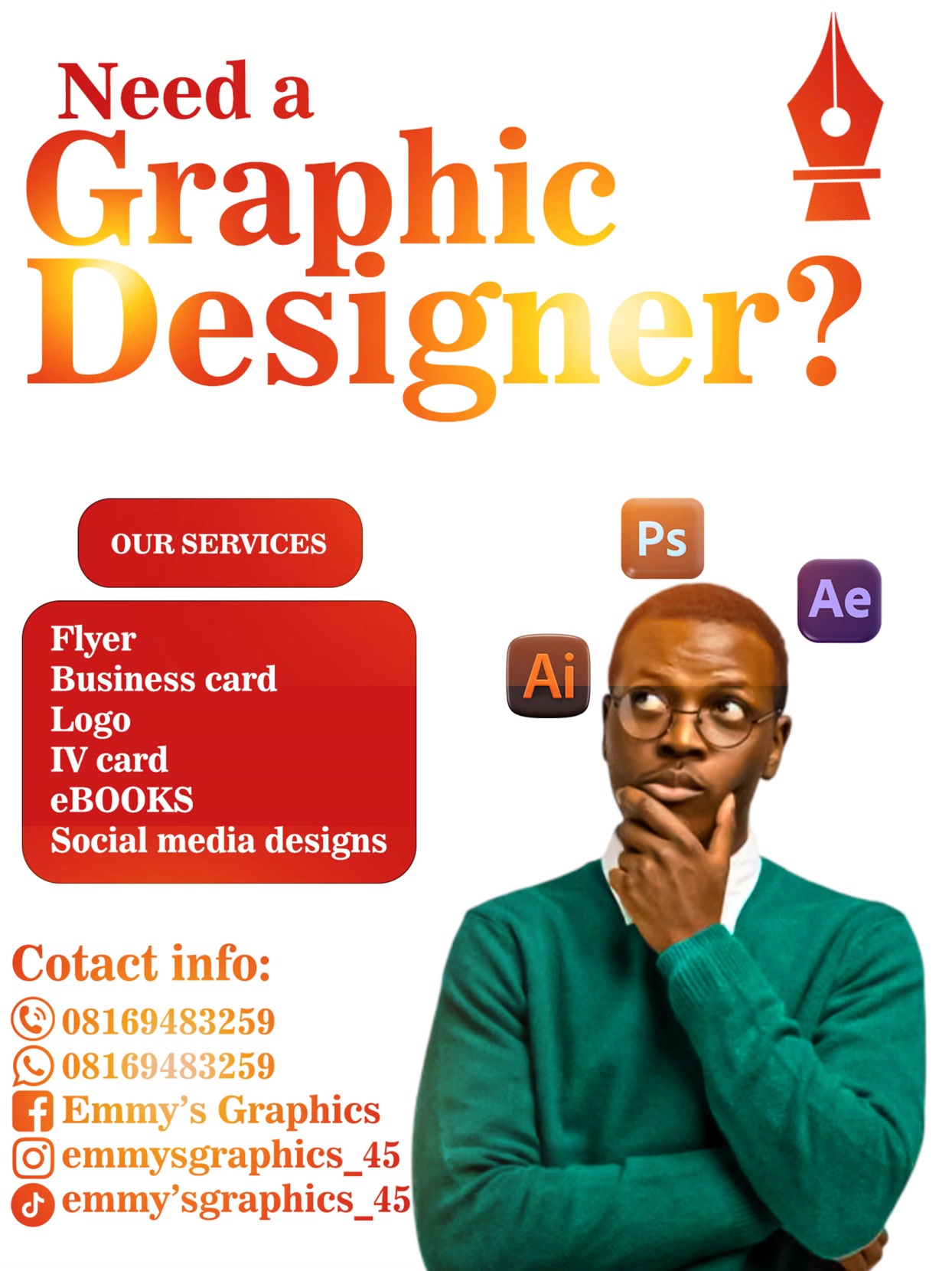 Looking for a graphic designer that can promote your brand Meet Emmy ...